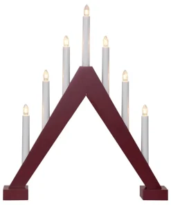 TRILL Ljusstake 7L 47cm Röd