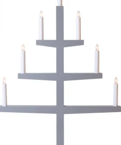Tripp Ljusstake 7L 77cm Grå
