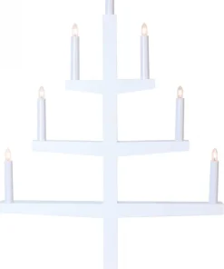 Tripp Ljusstake 7L 77cm Vit