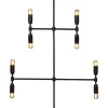 TWICE Ljusstake 9L 91cm Svart