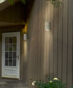 UNION Vägglampa Ute Upp 15cm Vit IP54