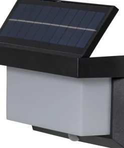 VALLA Solcells-spotlight 20cm Svart