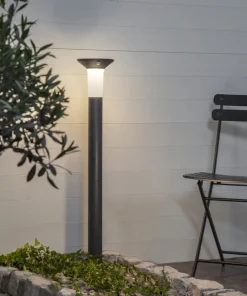 VALTA Solcells-pollare Sensor 55/90cm Grafit