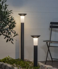 VALTA Solcells-pollare Sensor 55/90cm Grafit