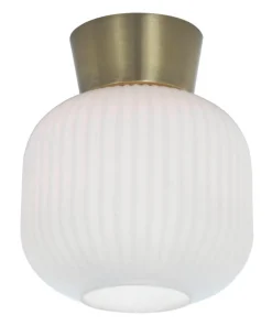 VANJA Plafond 20cm Vit/Matt Mässing