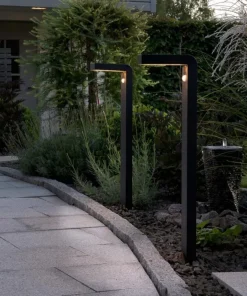 VICI Vägglykta Solcell Sensor 20cm Svart