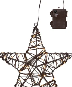 VICKE STAR Utomhusdekoration Batteri 30cm Svart IP44