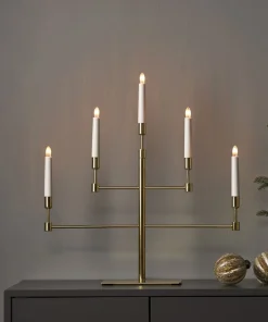 VIDE Ljusstake 5L 53cm Mässing