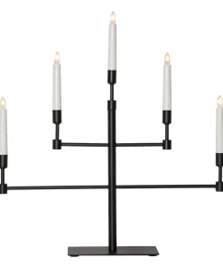 VIDE Ljusstake 5L 53cm Svart