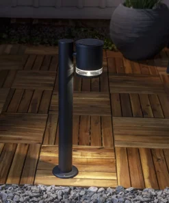 VIENNA Solcells-pollare 50cm Svart IP44