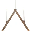 VIKA Ljusstake Batteri 64cm LED Brun