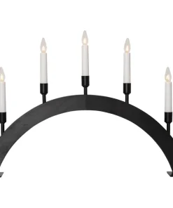 VIND Ljusstake 5L 57cm Svart