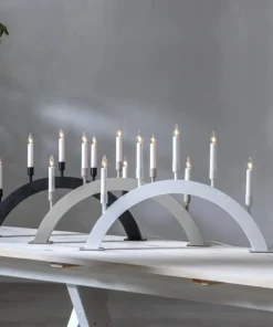 VIND Ljusstake 5L 57cm Svart