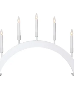 VIND Ljusstake 5L 57cm Vit
