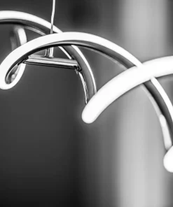 VINDLA LED Takpendel 87cm Krom