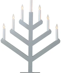 VINGA Ljusstake 7L 62cm Grå