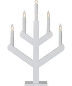 VINGA Ljusstake 5L 50cm Vit