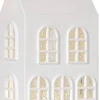 VINTER Inomhusdekoration Hus Batteri 22,5cm Vit
