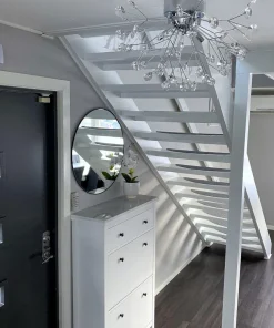 VIVA Plafond 57cm Krom/Klar