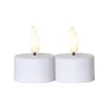 VÄRMELJUS LED-Värmeljus 2-pack 5cm Vit