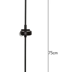 WELCOME Solcellsdekoration 75cm Svart