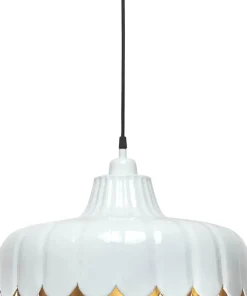 WELLS Taklampa 45cm Vit/Guld