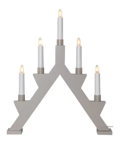 ZACK Träljusstake 5L 41cm Elefantgrå