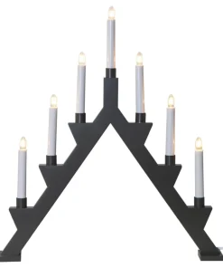 ZACK Träljusstake 7L 53cm Mist Grå