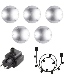 ZENIT DUO Decklight 7cm 5-Pack inkl. Trafo 12V IP67